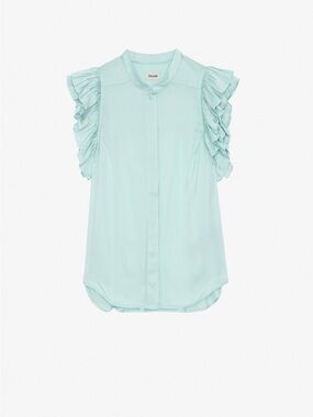 Zadig & Voltaire Tiza satin top size L